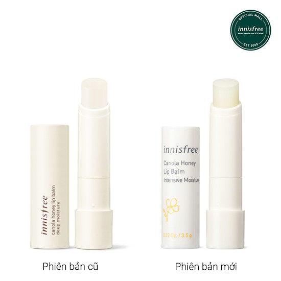 [Mã FMCGMALL giảm 8% đơn 250K] Son dưỡng môi không màu innisfree Canola Honey Lip Balm Deep Moisture 3.5g | BigBuy360 - bigbuy360.vn