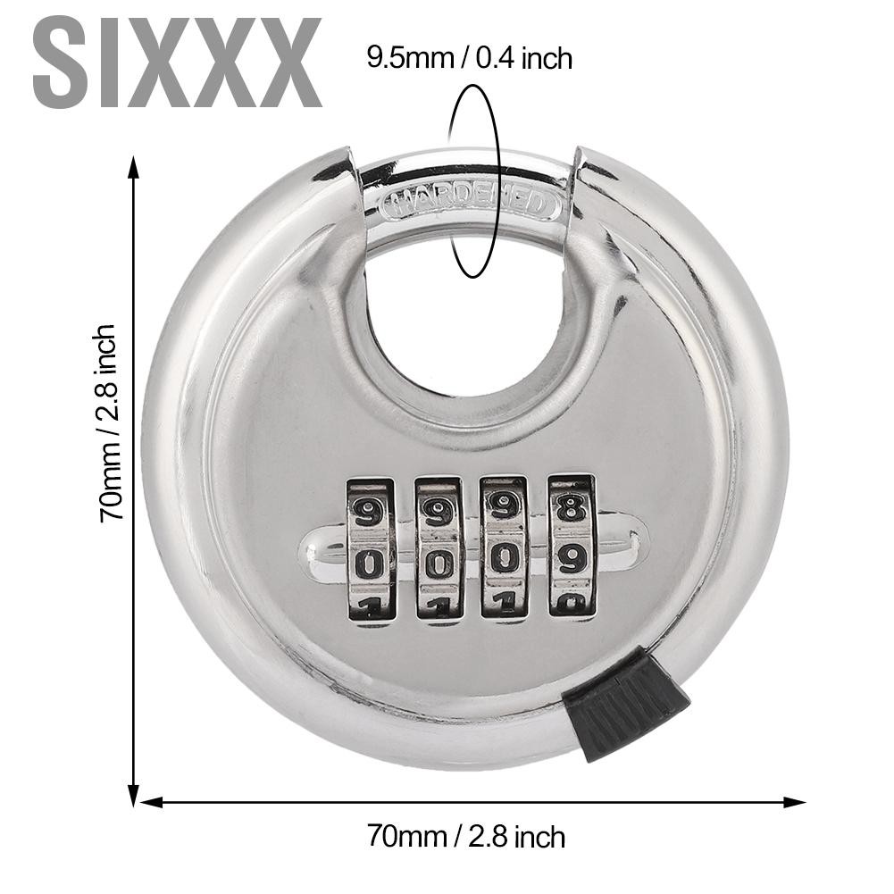 Sixxx Master Lock Padlock  Outdoor Safe Convenient Stainless Steel Strong Durable Toolbox Suitcase for Bicycle Gym