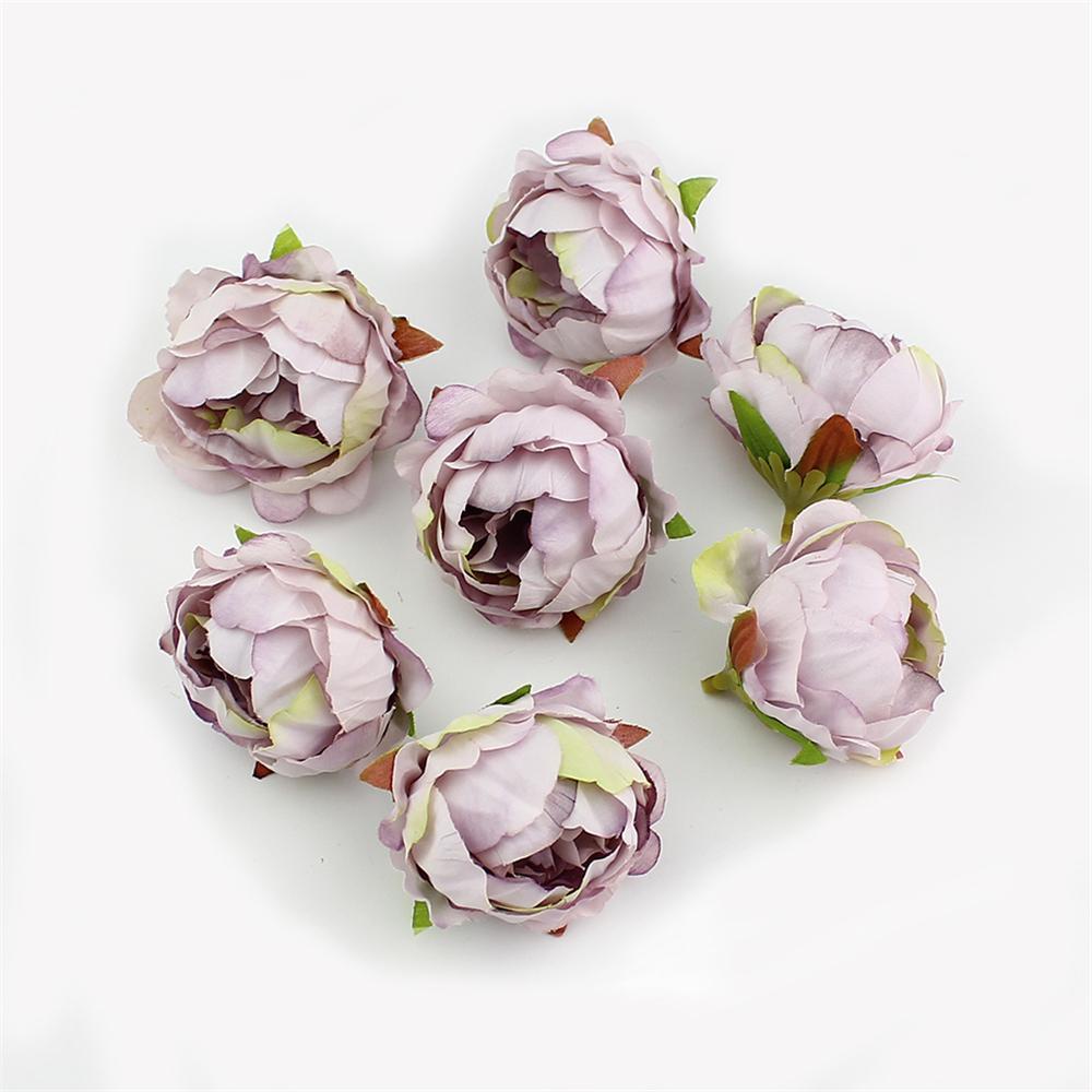 KUNHEV Set 10 Bông Hoa Mẫu Đơn Giả 5cm Trang Trí Tiệc Sinh Nhật / Sổ Tay