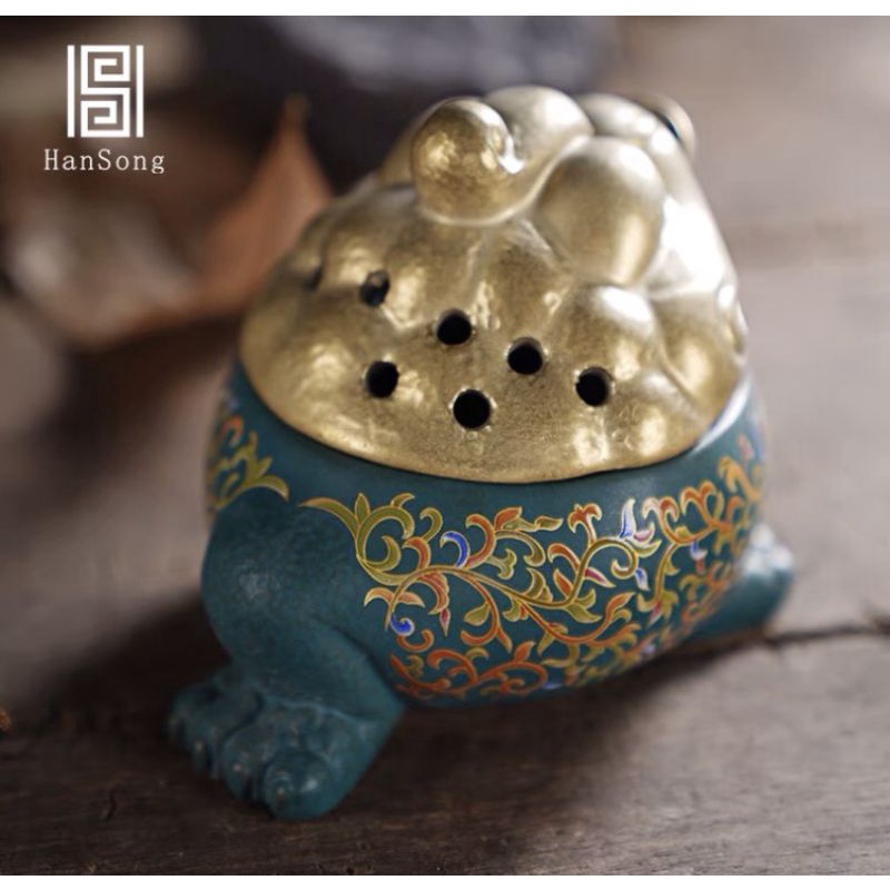 LƯ HƯƠNG XÔNG TRẦM, ĐỐT TRẦM BẰNG GỐM HÌNH KỲ LÂN, CÓC THIỀM THỪ CHIÊU TÀI LỘC