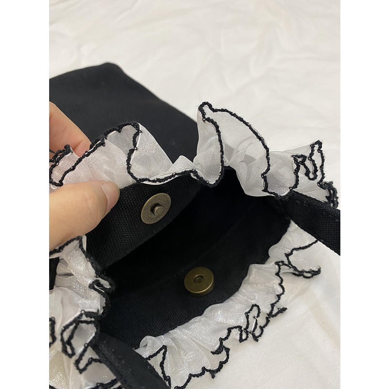 Túi Xách Bucket Vải Cỡ Nhỏ Cầm Tay Thời Trang Mùa Hè Năng Động 2022