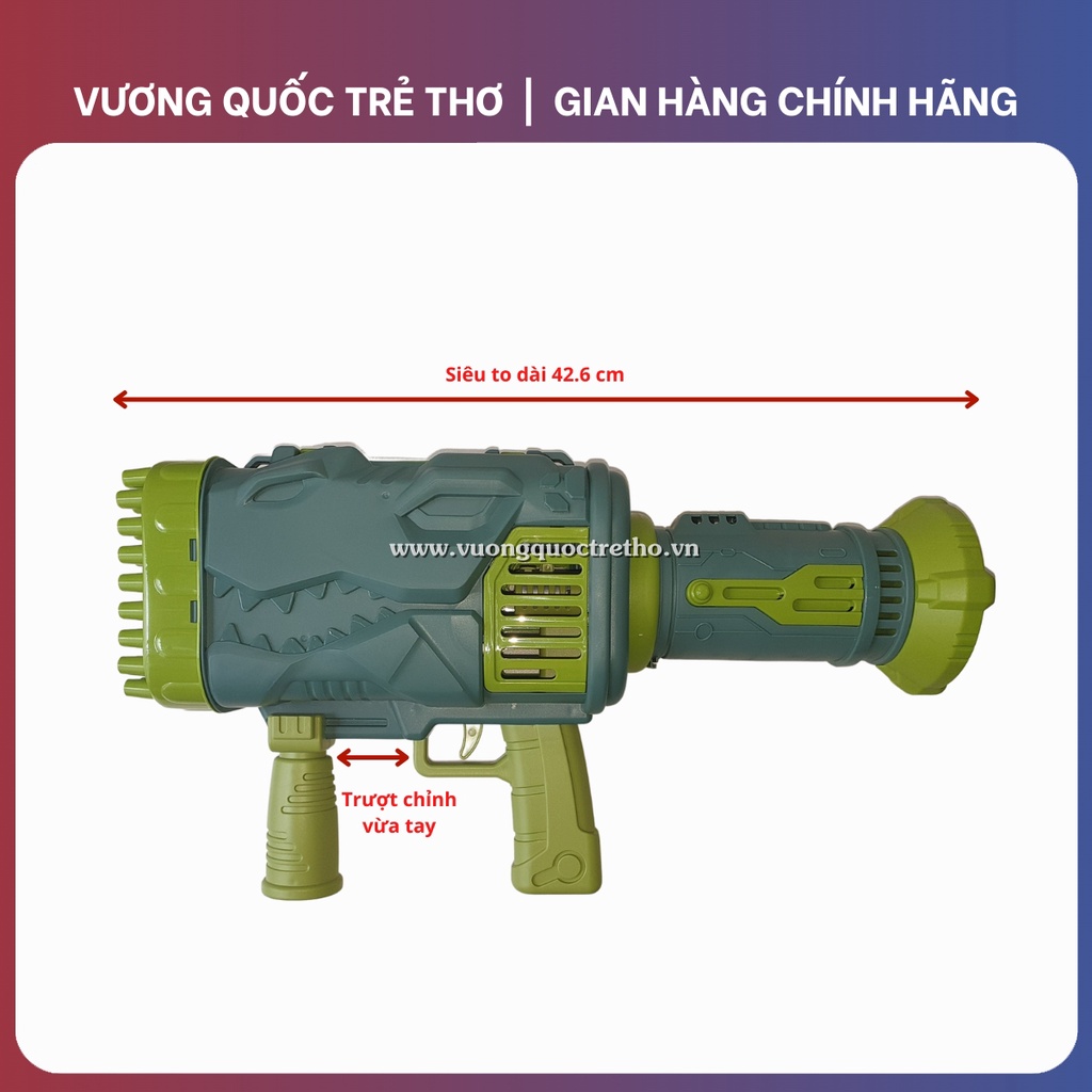 Súng Bắn Bong Bóng Xà Phòng 64 Nòng Siêu To Siêu Mạnh Sử Dụng Pin Sạc Vuongquoctretho, Máy Thổi Bong Bóng Xà Phòng