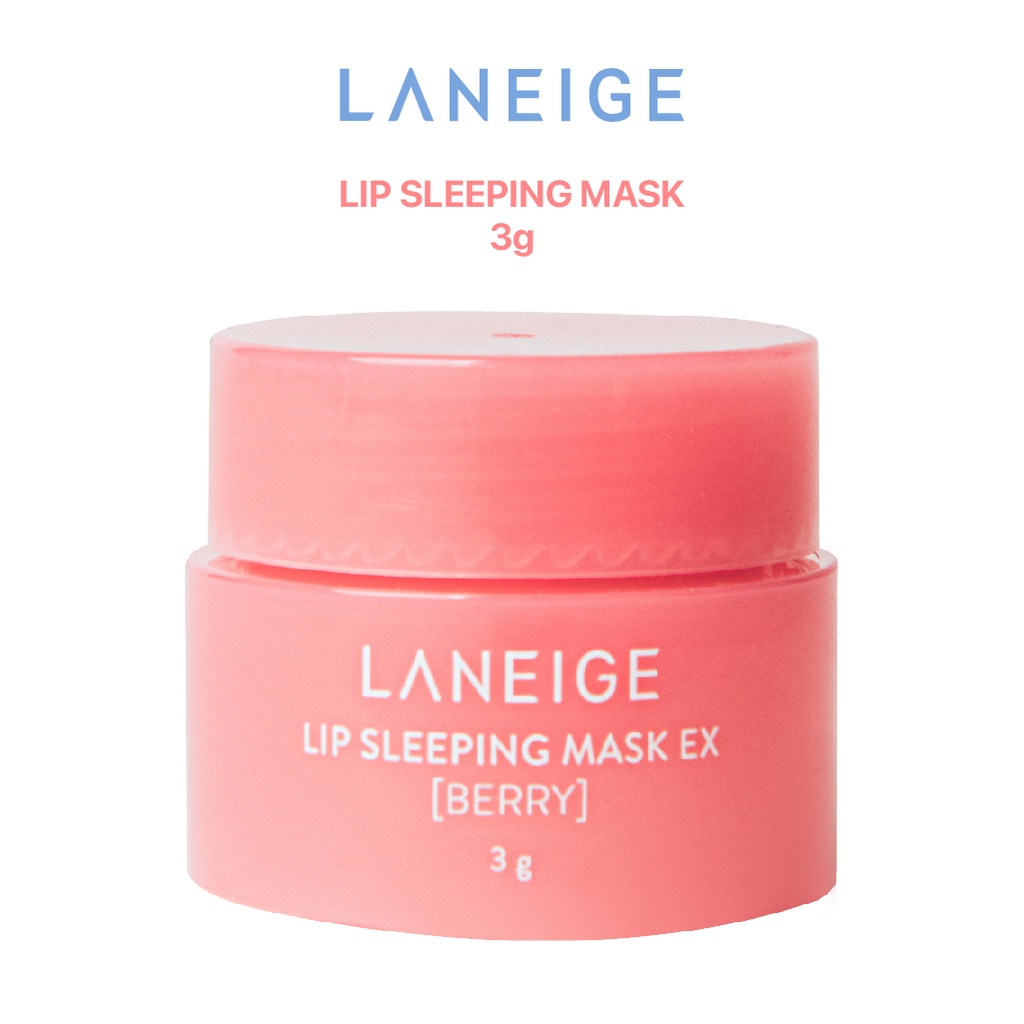 Mặt nạ ngủ cho môi LANEIGE dưỡng ẩm loại bỏ da chết tránh khô môi 3g*6
