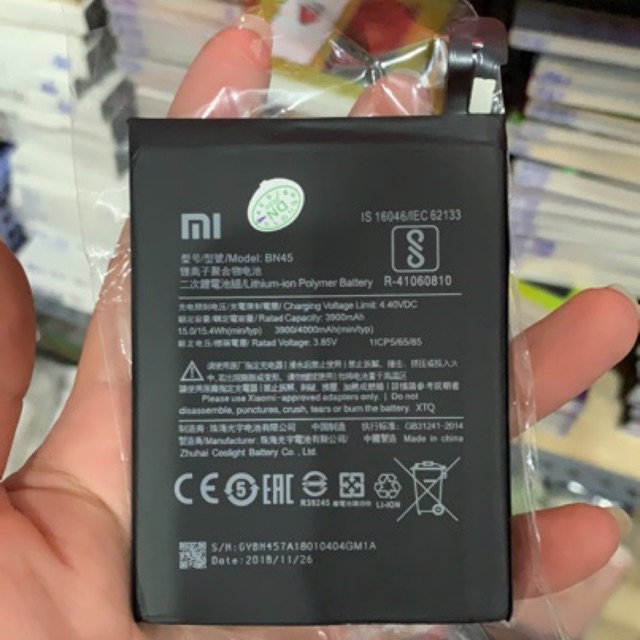 Pin Xiaomi Redmi Note 5 Pro BN45 4000 MAh xịn có bảo hành