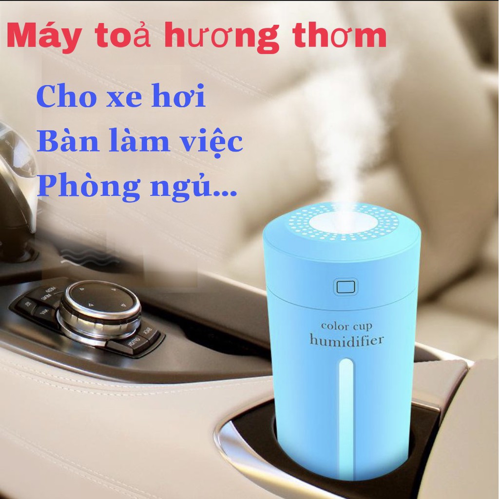 Máy khuếch tán tinh dầu ô tô khử mùi xe hơi, máy xông tinh dầu dùng được cả xe hơi và căn phòng