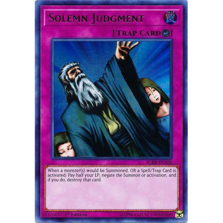 Bài lẻ Yugioh Solemn Judgment - BLRR-EN100 - Ultra Rare 1st Edition