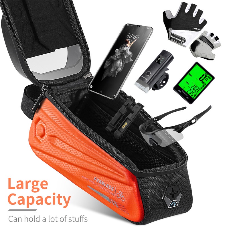 Túi Treo Sườn Xe Đạp WEST BIKING Chống Thấm Nước Có Cho Điện Thoại Cảm Ứng 7.0Inch