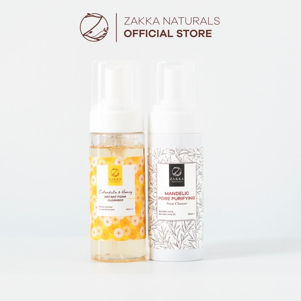 [Mã FMCGMALL -8% đơn 250K] Bộ Đôi Làm Sạch Sáng Êm Dịu, Tối Sạch Sâu Zakka Naturals 15