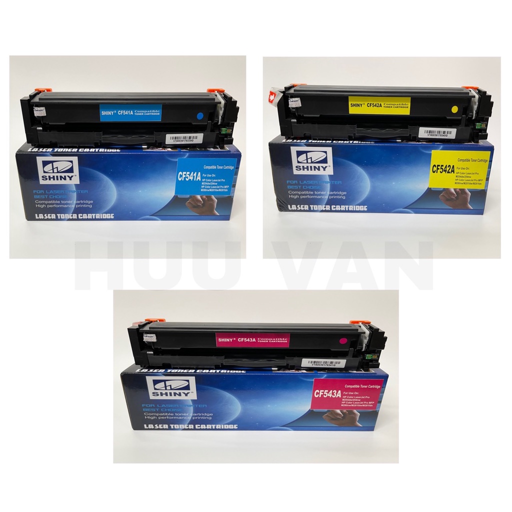 Hộp mực 203A (CF540/CF541/CF542/CF543) dùng cho máy in HP M254/M280cdw/M281dw ( hiệu SHINY )