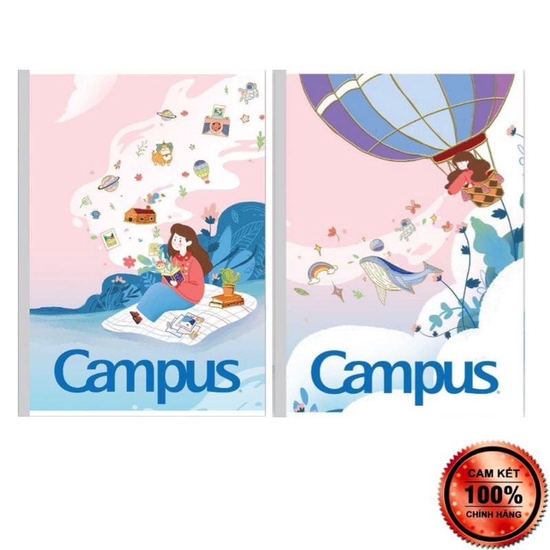 Vở kẻ ngang 80/120 trang Season - 4 mùa CAMPUS Cưng xỉu