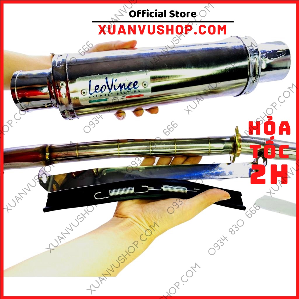 Pô leovince dài ngắn Pô leo chuẩn loại 1.1  xe wave dream sirius ex50 si50 wave 110 galaxy elegant angela XUANVUSHOP