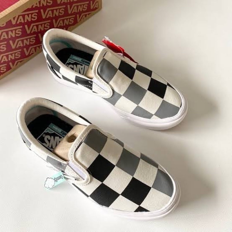 Giày Lười Vans Họa Tiết Caro Thoải Mái Cá Tính