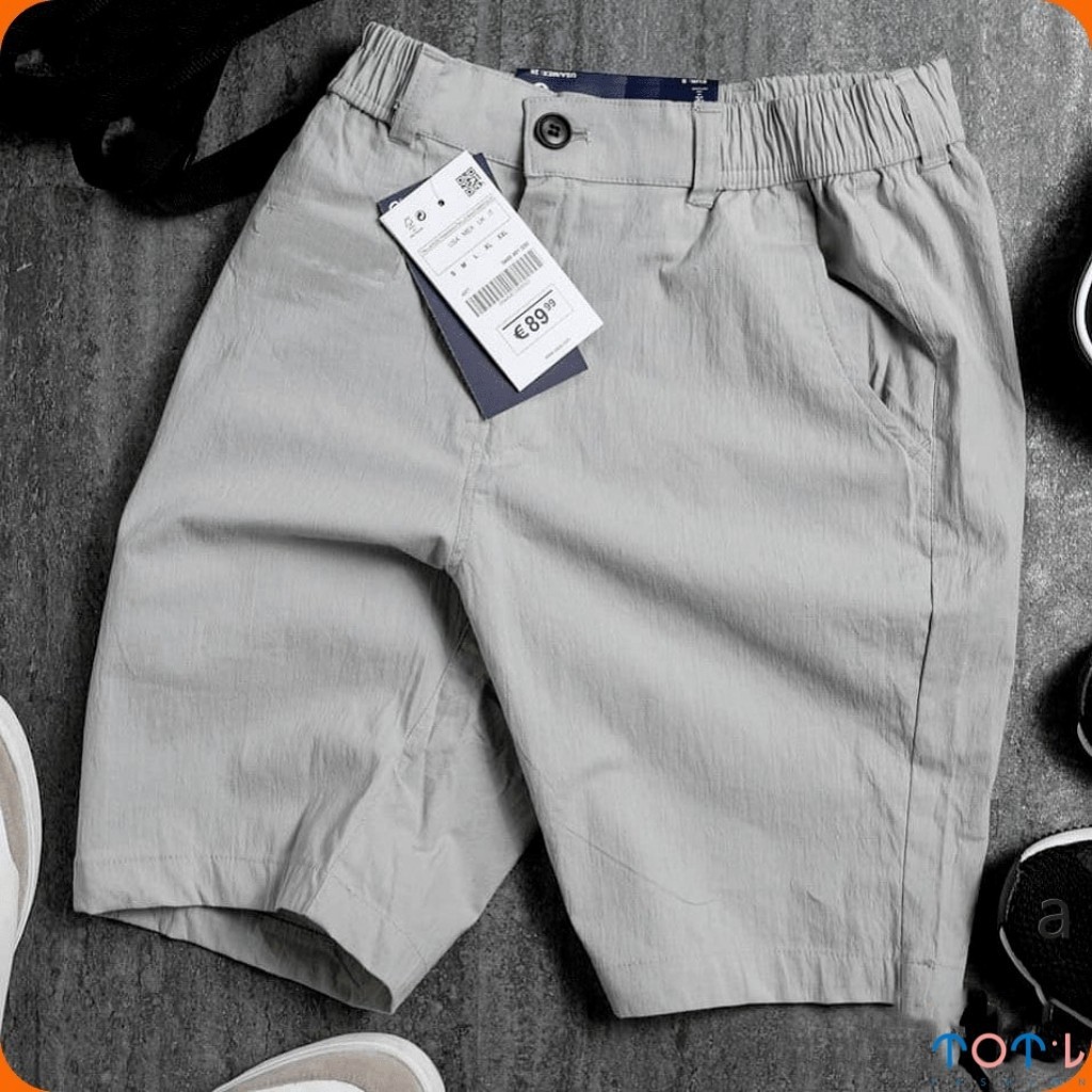 Quần đùi nam chất liệu vải đũi mềm mịn thoáng mát mùa hè | BigBuy360 - bigbuy360.vn