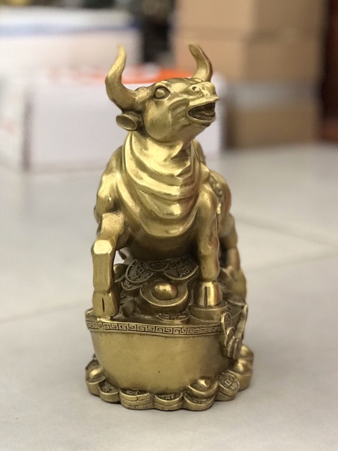 Trâu đứng trên thỏi vàng