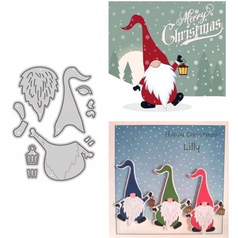 Khuôn Cắt Giấy Kim Loại Hình Ông Già Noel Hoạt Hình