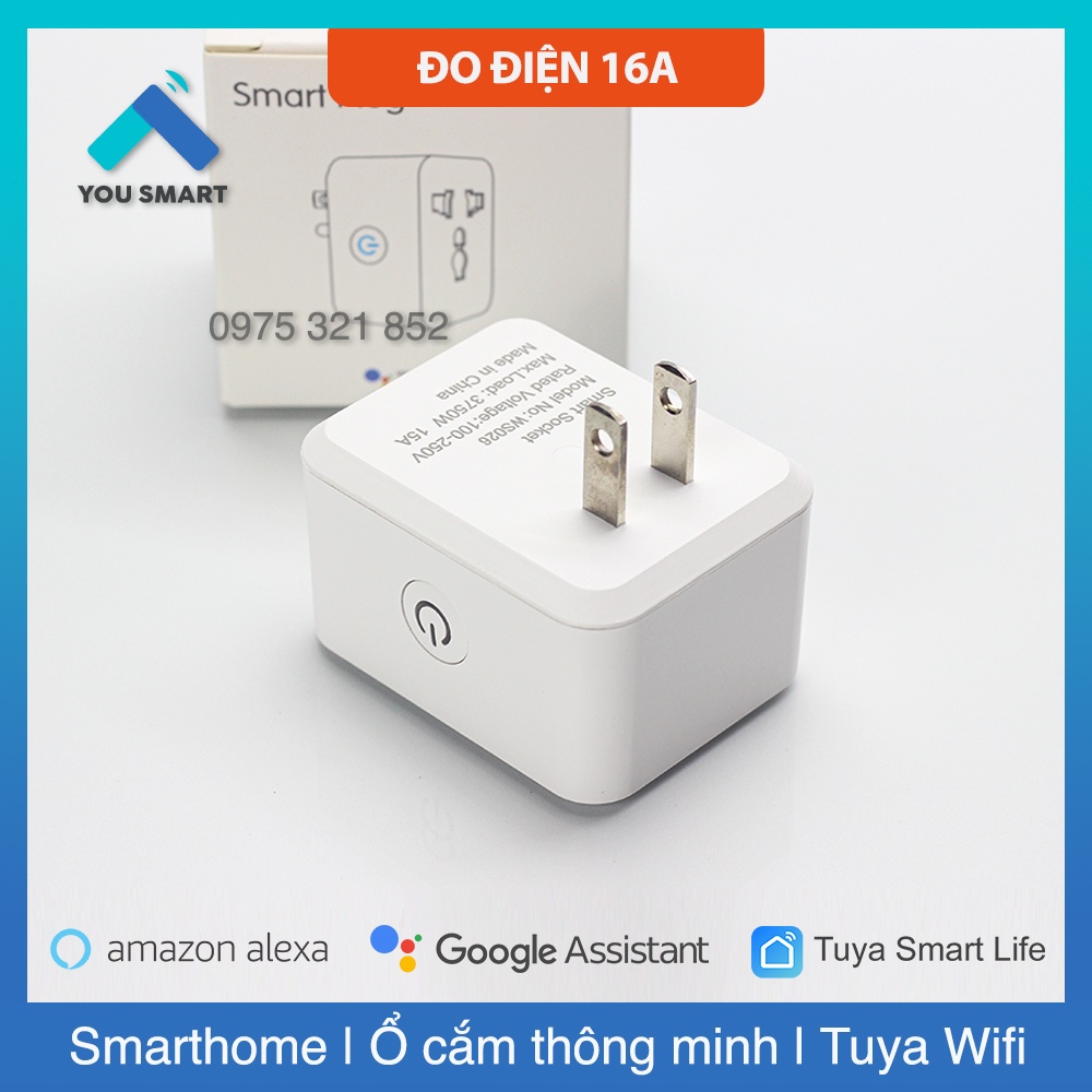 [Hỏa Tốc HN] Ổ cắm nối dài Tuya Wifi - Điều Khiển 4 Cổng và 4 USB độc lập