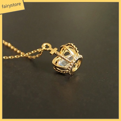 Dây Chuyền Mặt Hình Vương Miện Đính Đá Lấp Lánh