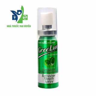 Xịt thơm miệng Greelux Extra Cool Thảo Dược chai 12ml - nước khử mùi hôi miệng gree lux bạc hà bình mini
