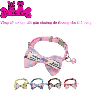 Vòng cổ nơ thời trang cho thú cưng (có chuông) - YÊU THÚ CƯNG