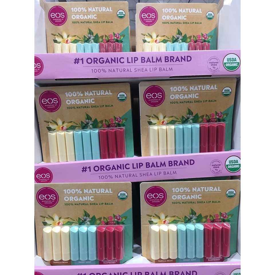 Son EOS 100% organic - Son Mỹ - Loại Trứng - Thỏi