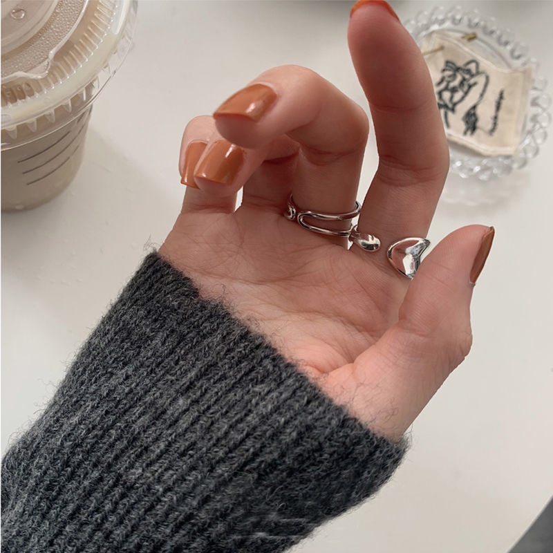 Nhẫn hở thiết kế độc đáo phong cách Retro Nhật bản sang trọng