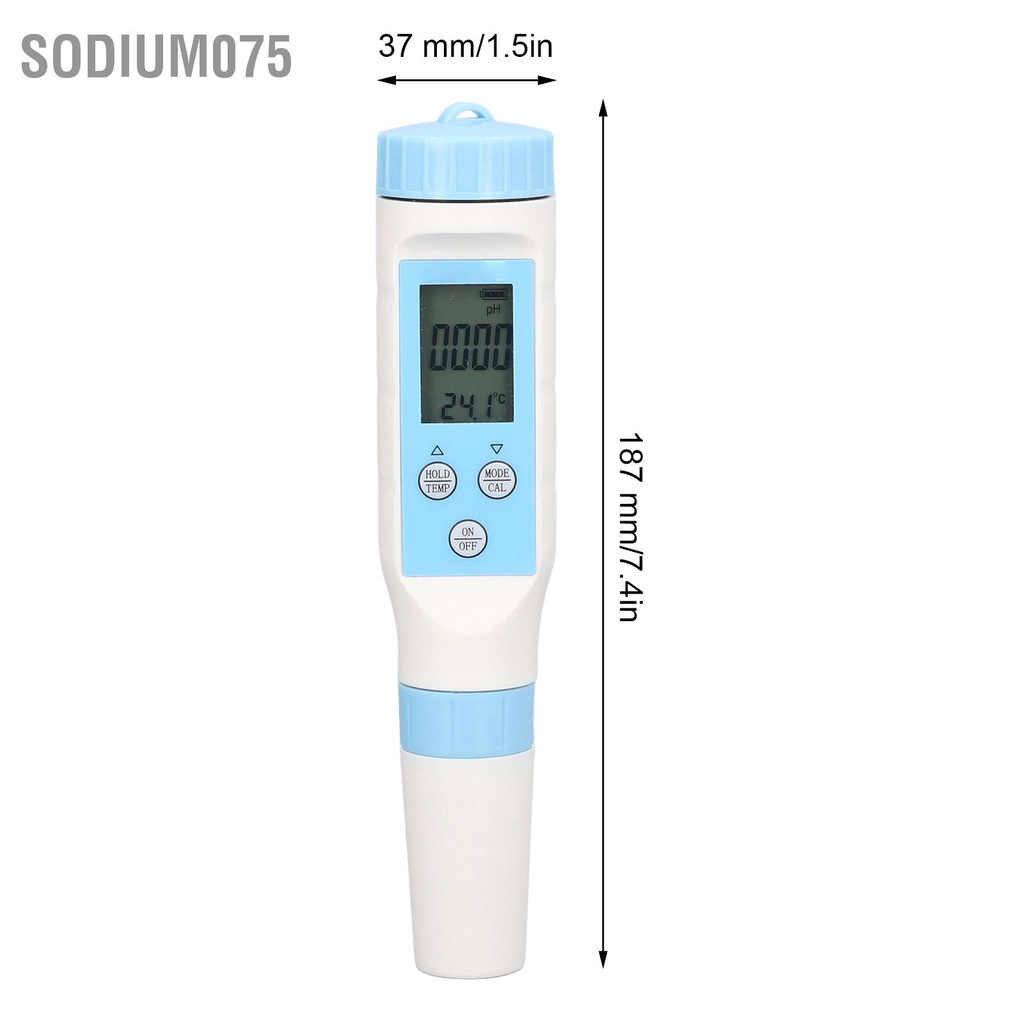 Có thể bán buôn BLE ‑ 9902 Máy đo chất lượng nước kỹ thuật số Bluetooth PH EC Bút kiểm tra 3 trong 1 để phân tích Sodium075 Hàng giao ngay