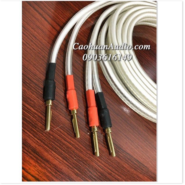 Dây loa bộ AUDIO CÔNG NGHỆ MỸ ĐỒNG MẠ BAC Đầu Bắp Chuối + Mỏ Chim