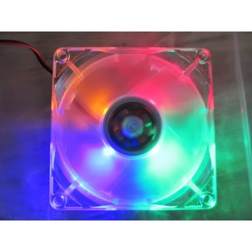 Fan Case 12cm LED 4 màu - Loại Tốt, Bền- Làm Mát Cho Case Máy Tính