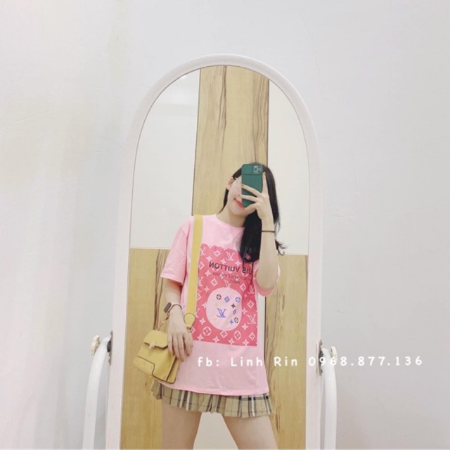 Áo phông lv hồng
