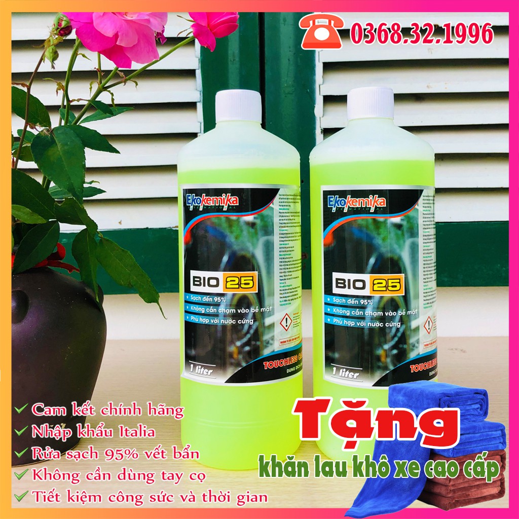 Bio 25 Dung dịch rửa xe không chạm chai 1L(hàng chính hãng)