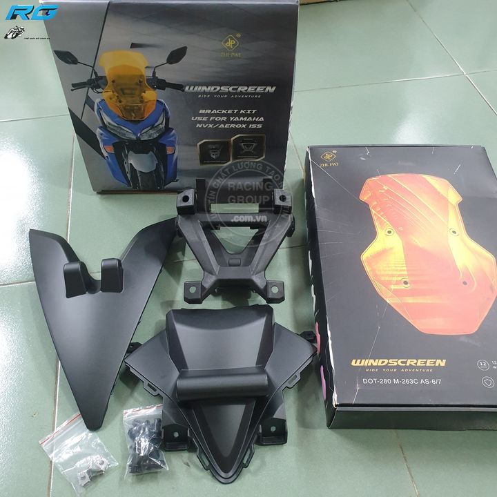 Kính chắn gió NVX 2021 Yamaha NVX 155 VVA zhi.pat chính hãng bảo hành 2 năm