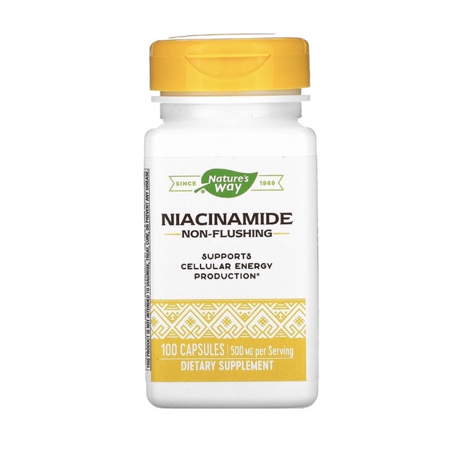 viên uống Nature's Way Niacinamide 500mg 100vien ngừa mụn
