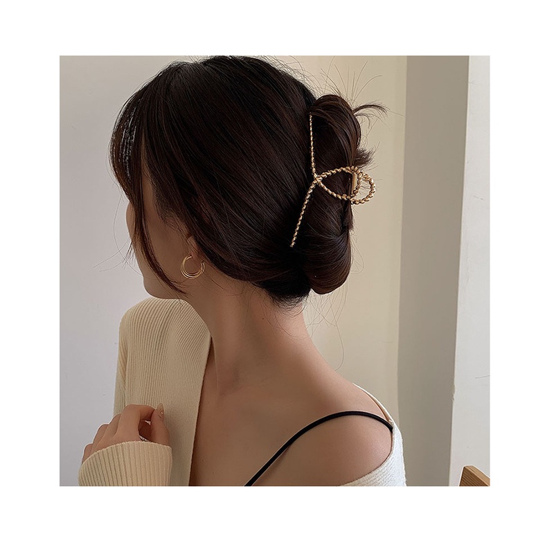 Kẹp Tóc Đính Đá Ngọc Trai Giả 2023 Sang Trọng Cho Nữ