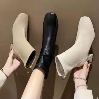 Bốt dạ lót nỉ 6cm