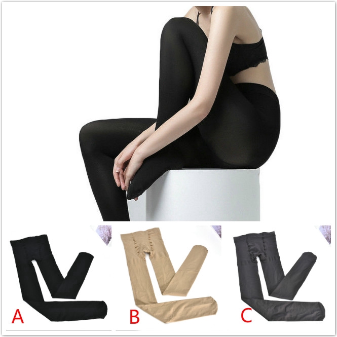 Quần tất co giãn màu trơn ấm áp cho nữ