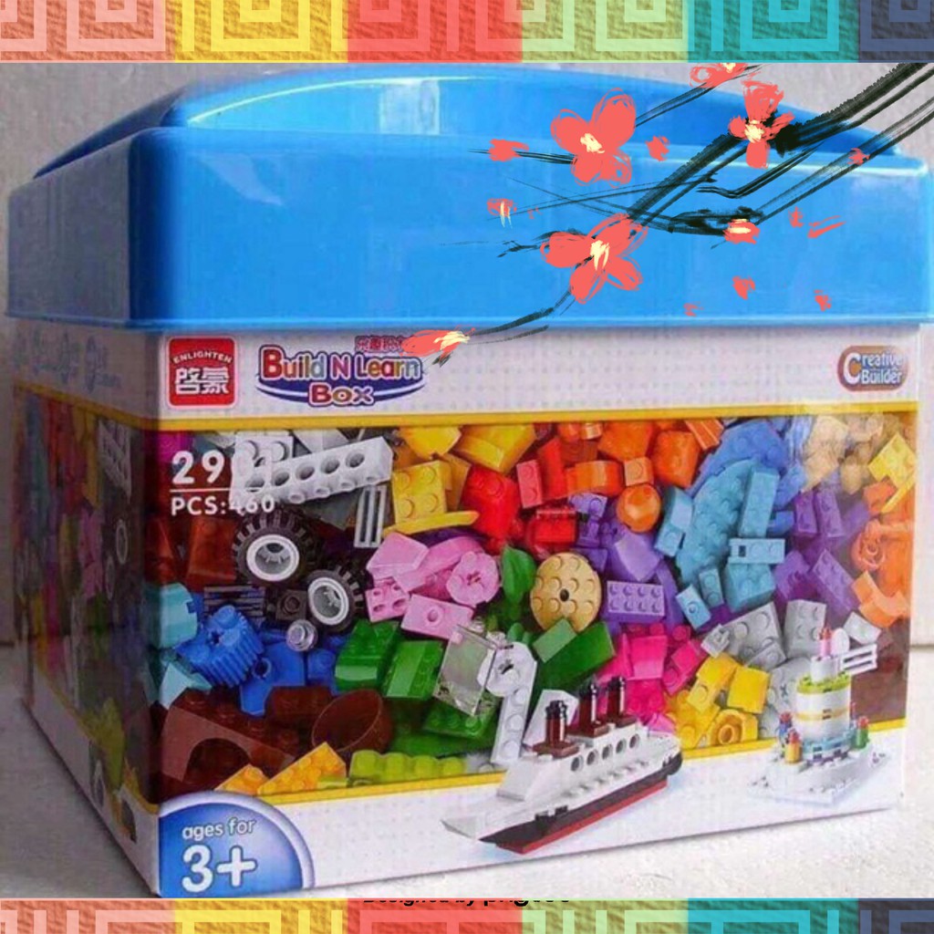 Bộ xếp hình kiểu lego sáng tạo 460 chi tiết