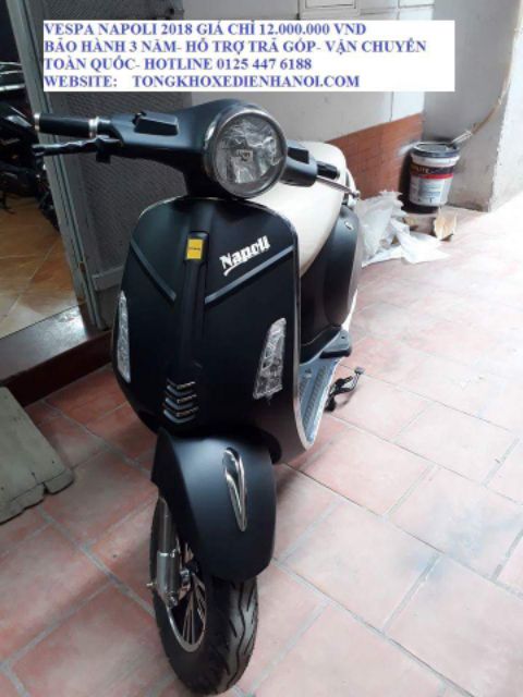 Xe máy điện vespa napoli 2018 đủ màu bảo hành 3 năm