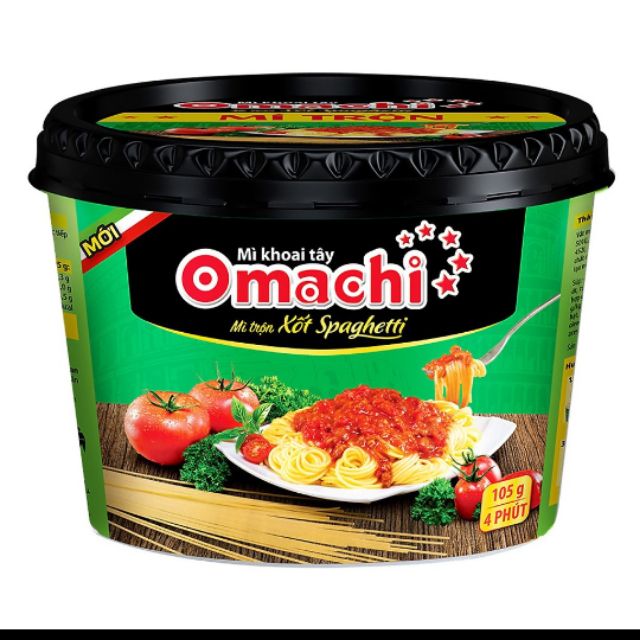 Mì omachi trộn spaghetti