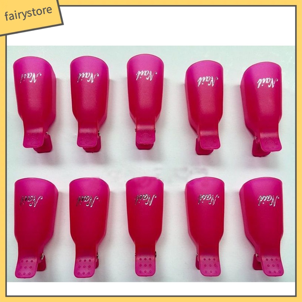 [Hàng mới về] Set 10 kẹp ủ móng tay loại bỏ sơn gel UV