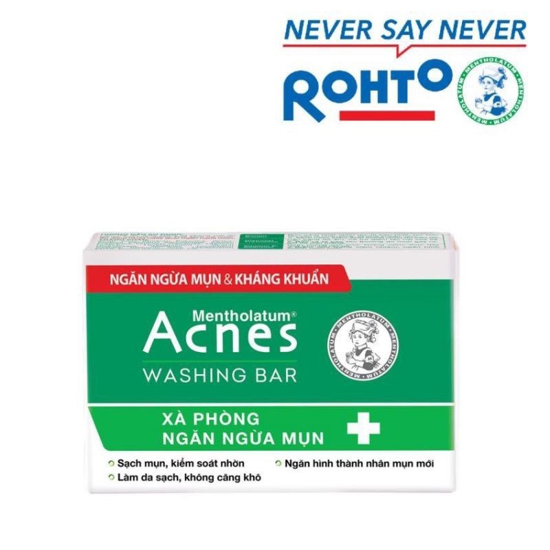 Cục xà bông ngừa mụn Acnes Washing Bar  bánh xà phòng tắm hết mụn cho mặt và toàn thân cho cả nam, nữ - UNIV