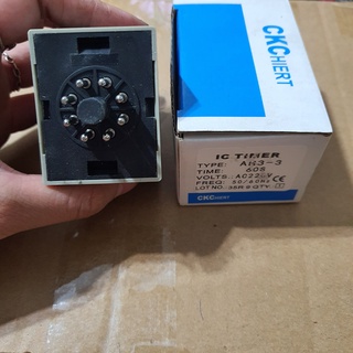 Relay timer, rơle thời gian, hẹn trễ CKC AH3-3 220V
