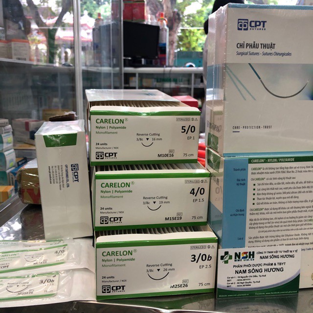 Chỉ nhấn mí Carelon CPT 5/0 [Hộp 24 Sợi]