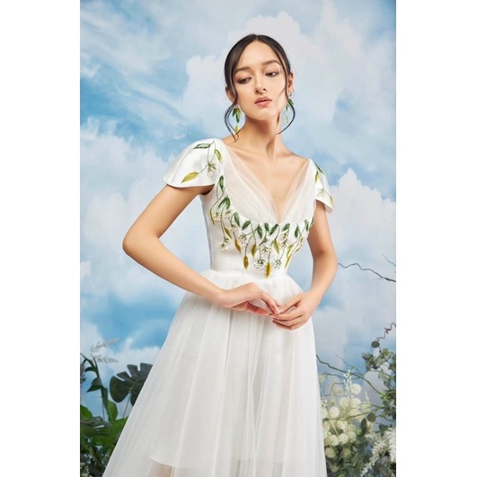 Đầm dự tiệc công chúa tay dài phồng TRIPBLE T DRESS - Size M/L (kèm ảnh/video thật ) MS47Y
