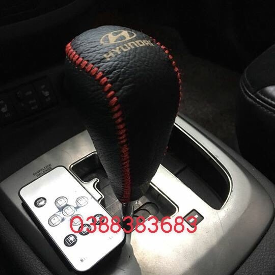 Bao Da Chùm Cần Số xe HYUNDAI SANTAFE SỐ TỰ ĐỘNG ... Da Bò Nhiều Màu Sắc..