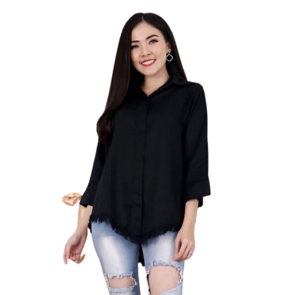 Áo Sơ Mi Tay Dài 3/4 Thời Trang Trẻ Trung | Áo Rawis | Áo Sơ Mi Bán Chạy Nhất | Áo Vi Tính | Áo Phổ Biến | Áo Shiva | Ngực Rộng = 102 Độ Dài Cơ Thể = 63 | Vật Liệu Rayon