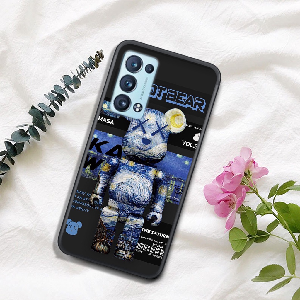 [HOT]ỐP OPPO RENO 6 4G - RENO 6 5G- RENO 6Z - A95 4G - A95 5G - A16  , In Hình Gấu Robot họa tiết L-V màu sắc cực đẹp.