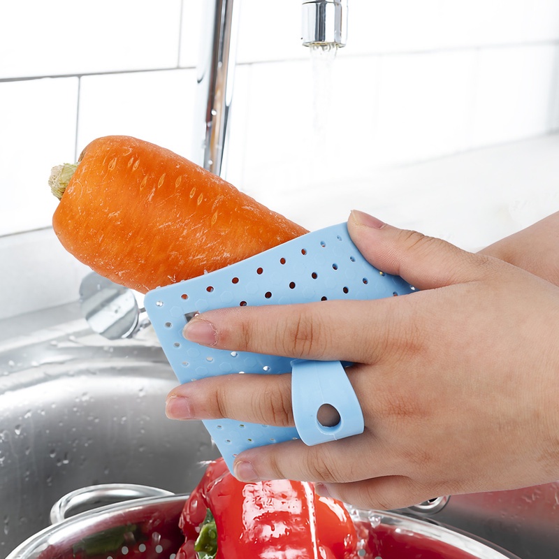 Bàn Chải Bằng PE Cấp Thực Phẩm Làm Sạch Rau Củ Quả Đa Năng Sáng Tạo