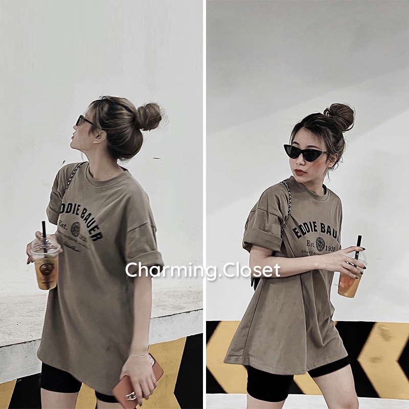 [Ảnh thật/video] Áo Phông Unisex In Chữ Form Rộng 3158 Chất Cotton Mặt Tuyết Mềm Mịn