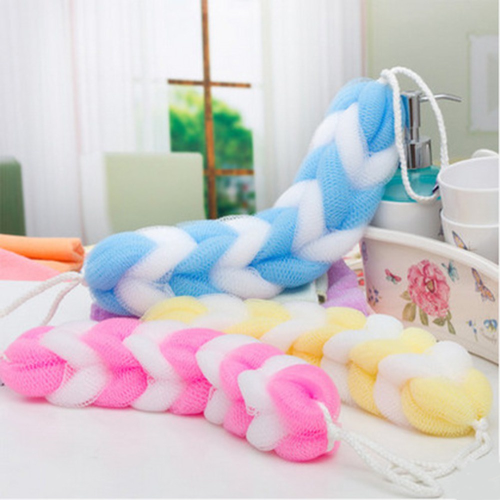 Bông Tắm Bằng Xơ Mướp Màu Sắc Ngẫu Nhiên / Lưới Xơ Mướp / Lưới Chà Lưng / Bàn Chải Chà Lưng Tiện Dụng