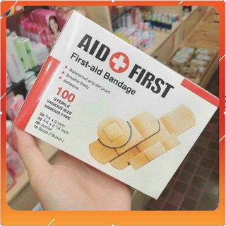 100 Miếng Dán Vết Thương Urgo Aid First 4 Kích Thước Siêu Tiện Dụng